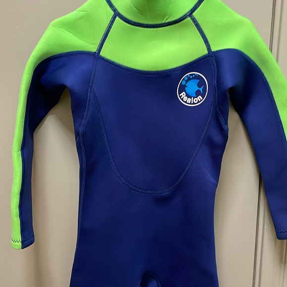 REALON Kids Wetsuit for Toddler Boys ,3mm Neoprene Swimsuits Children Wet Suits - Picture 3 of 6